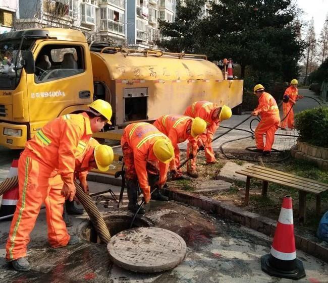 郑场镇市政管道清淤